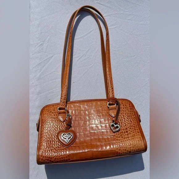 Brighton | Bags | Brighton Brown Shoulder Bag With Crocodile  display picture 1